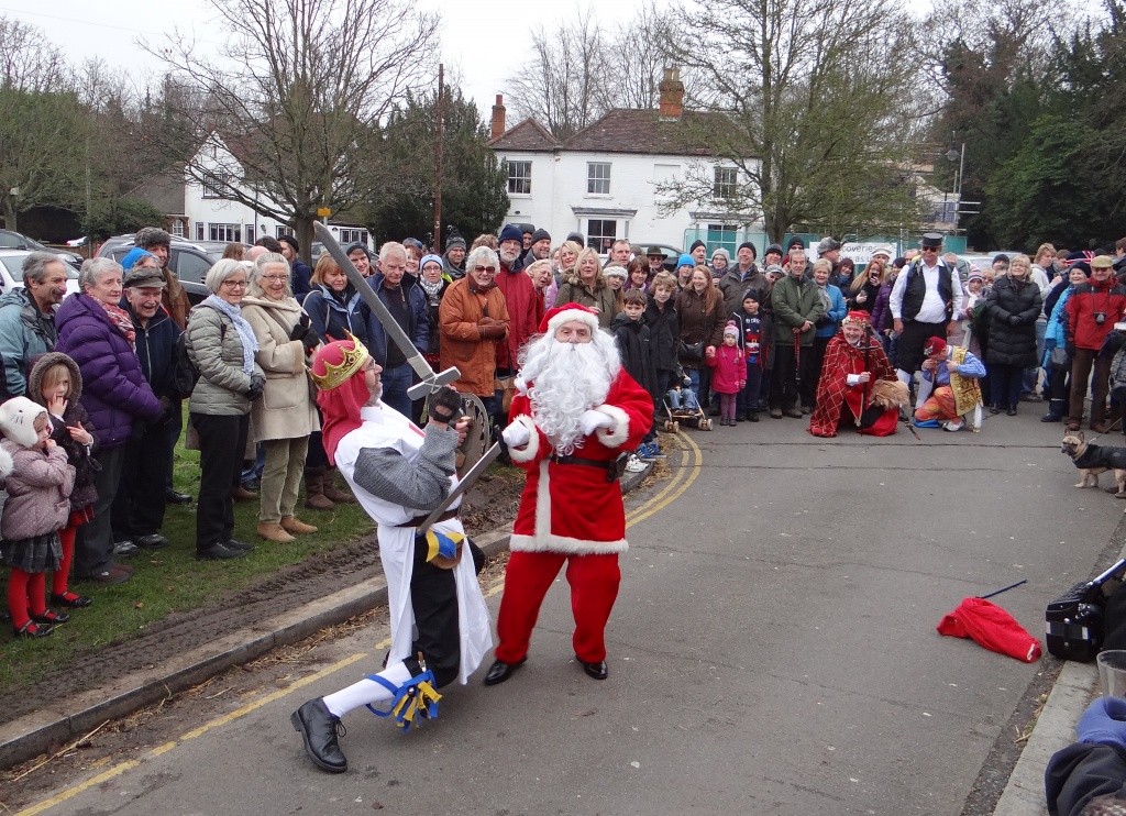 Yateley Morris Men's traditional Boxing Day performance